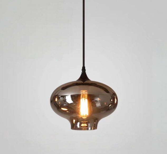 Pendul Maro Sticla Smoked 3 ,1X E27, D280×280×800mm