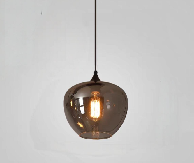 Pendul Maro Sticla Smoked 4 ,1X E27, D240×240×800mm