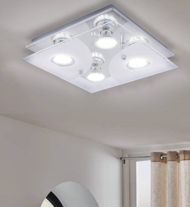 Alternative view of Plafonieră CABI LED GU10 4X2.8W IP20 75216