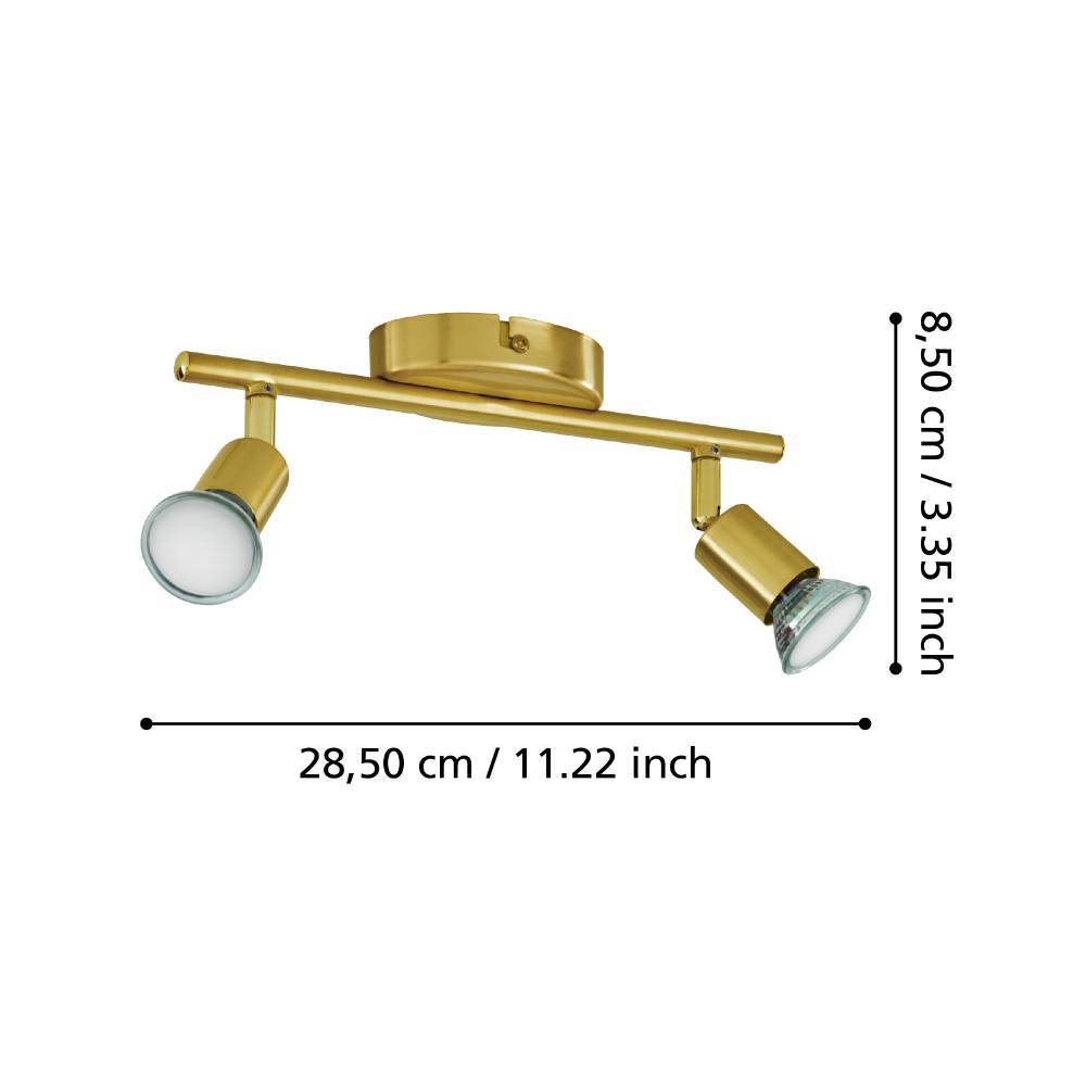 Spot pe bară BUZZ-LED GU10 2X2.8W IP20 33185 - imagine 5