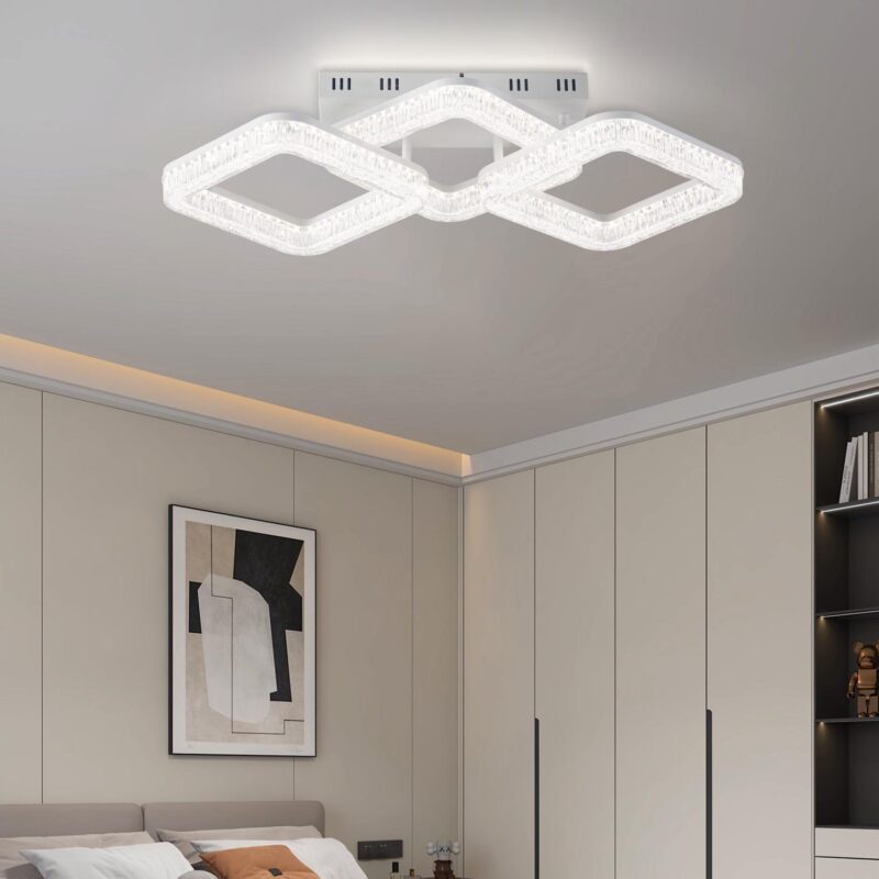 Plafoniera cu Telcomanda , 3 Tipuri de lumina,D650×300×H140mm