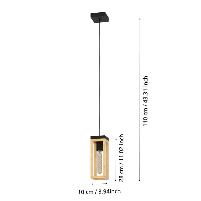 Alternative view of Pendul NAFFERTON E27 IP20 43743