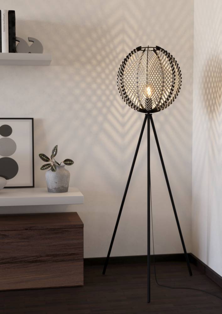 Lampadar WAVERTON E27 IP20 44009 - imagine 3