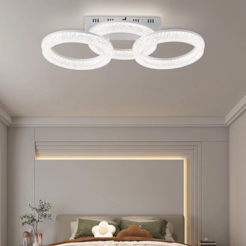 Plafoniera cu Telcomanda , 3 Tipuri de lumina,D610×268×H140mm