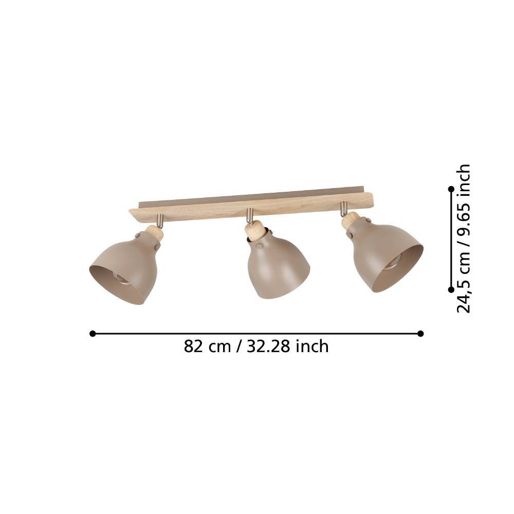 Spot pe bară ARRECIFE 3XE27 IP20 900713 - imagine 4