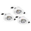 Set 3 spoturi încastrate SALICETO LED 3X6W IP20 900745
