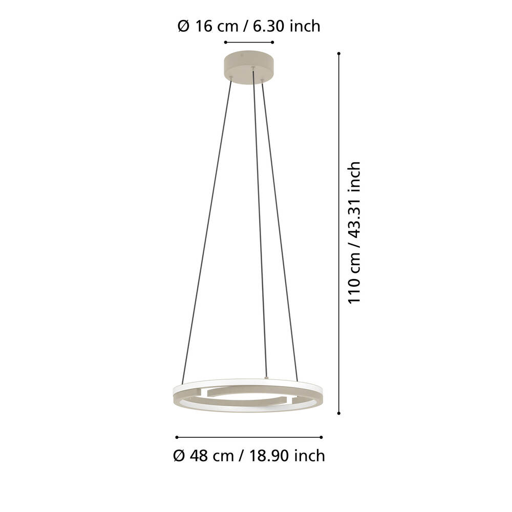 Lustră MEZZOMONTE LED 2X20W IP20 901824 - imagine 3