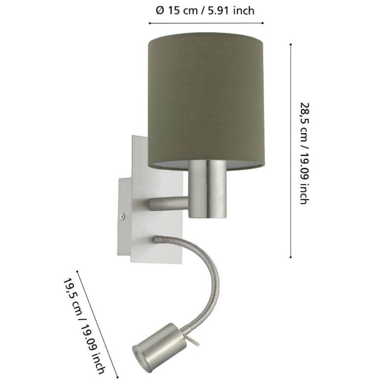 Alternative view of Aplică PASTERI E27;LED 3.8W IP20 96478