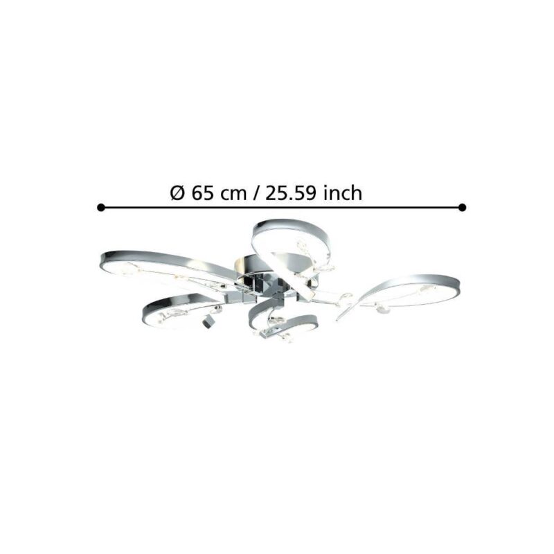 Alternative view of Aplică/Plafonieră VALLEMARE LED 5X6.6W IP20 97487