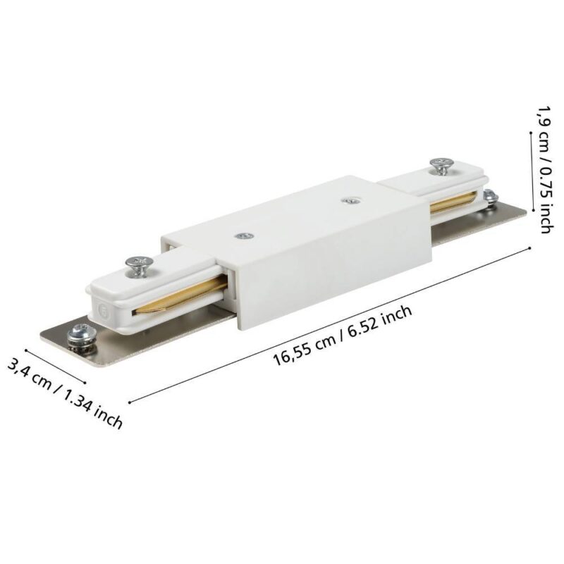 Alternative view of Conector mijloc șină TB MIDDLE FEEDER alb 99738