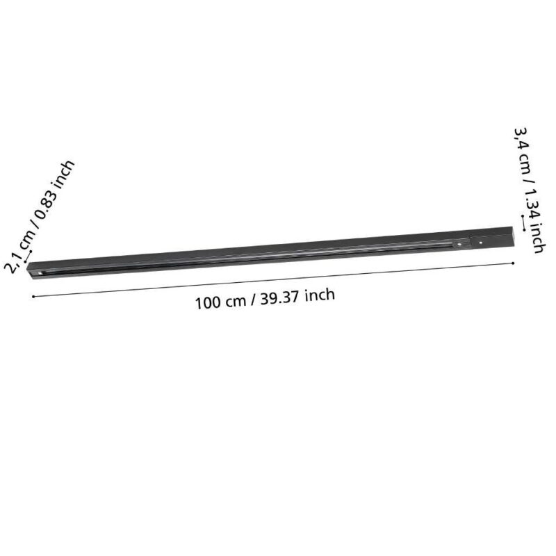 Alternative view of Sistem șină negru TB TRACK 1m 99742