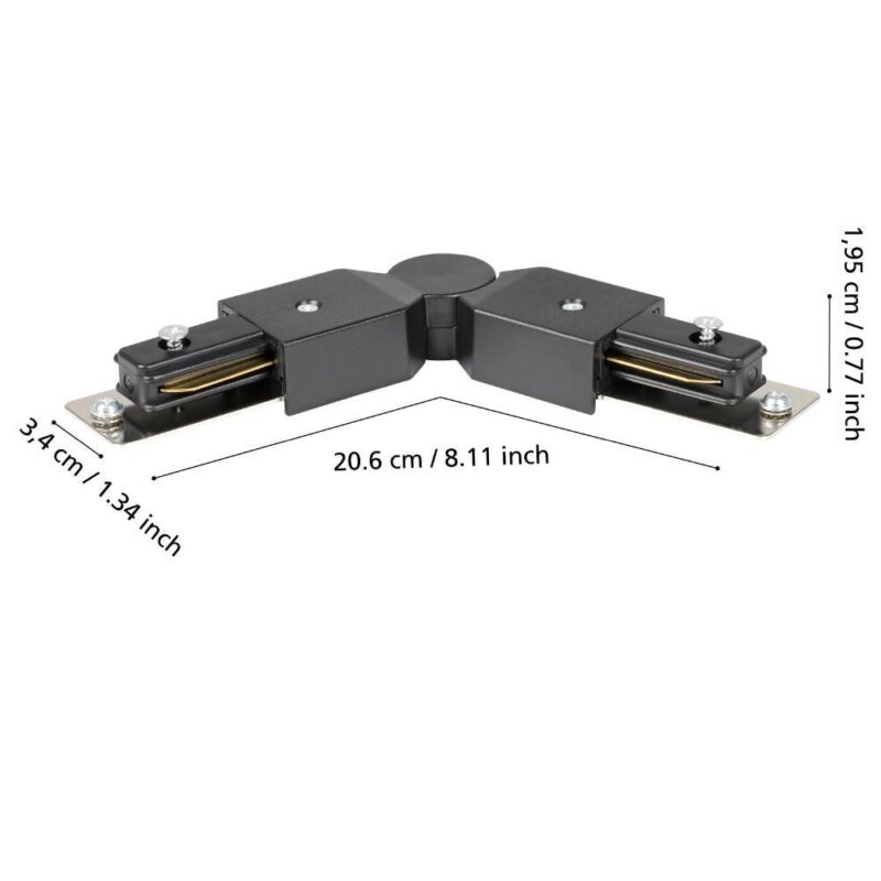Alternative view of Conector unghi reglabil șină TB 99747