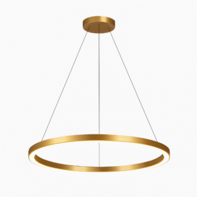 Lustra LED Gold Ring 1 cu Telecoamnda , 3 Tipuri de lumina, 400mm