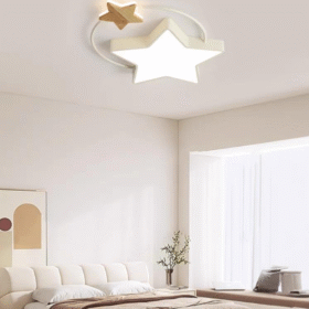 Plafoniera LED 2 Stars cu Telecomanda, , D500×60mm, 3 Tipuri de lumina