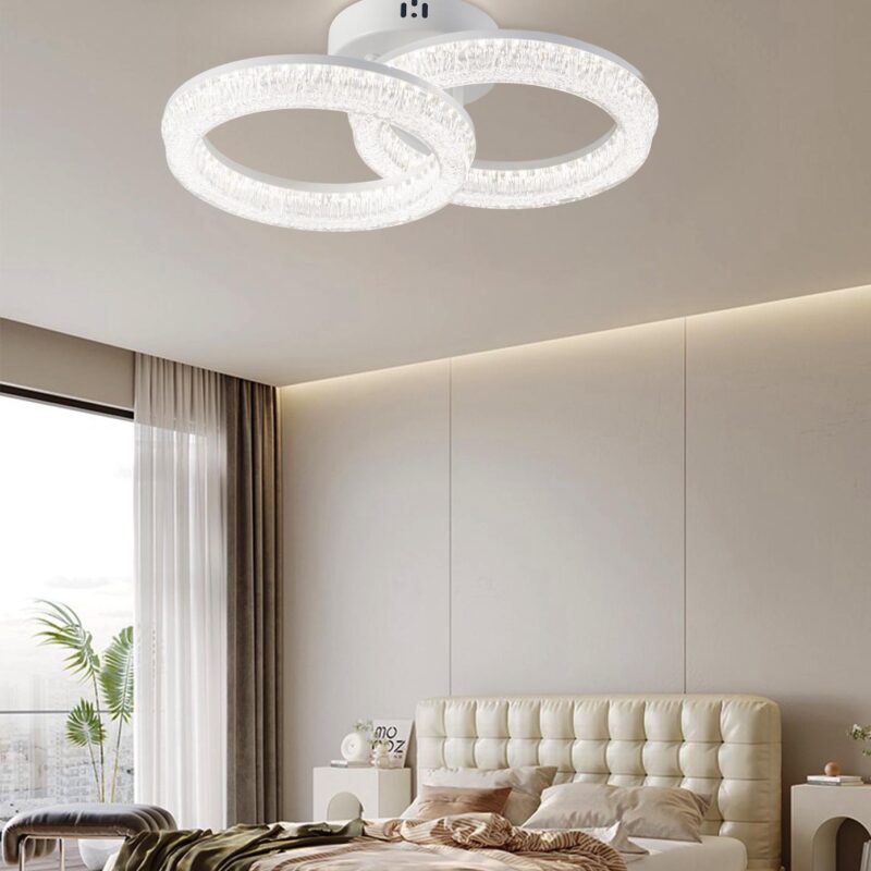 Plafoniera cu Telcomanda , 3 Tipuri de lumina,D430×260×H140mm