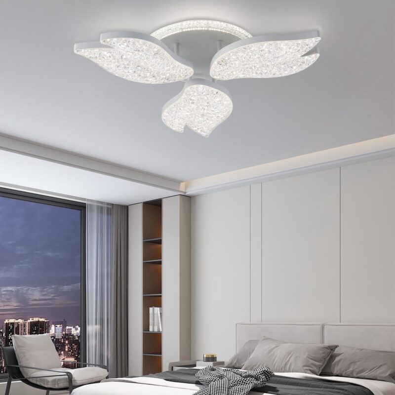 Plafoniera cu Telcomanda , 3 Tipuri de lumina,D480×480×H140mm
