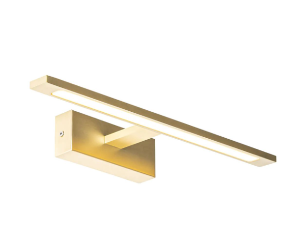 Aplica LED pentru baie D420×135×50mm , 3 Tipuri de lumina, Auriu