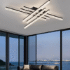 Plafoniera Led cu telecomanda Crystal Cross 2 D800×800×H140mm