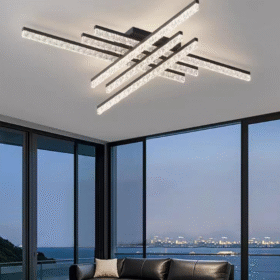 Plafoniera Led cu telecomanda Crystal Cross 2 D800×800×H140mm