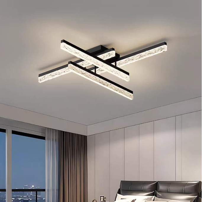 Plafoniera Led cu telecomanda Crystal Cross 1 D800×800×H140mm