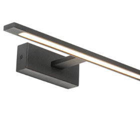 Aplica LED pentru baie D420×135×50mm , 3 Tipuri de lumina, Neagra