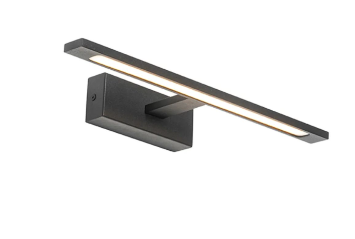 Aplica LED pentru baie D420×135×50mm , 3 Tipuri de lumina, Neagra