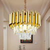 Candelabru Cristal VELLITA PETITO GOLD 3x E14, Diametru 30 cm, Auriu, Inaltime Reglabila