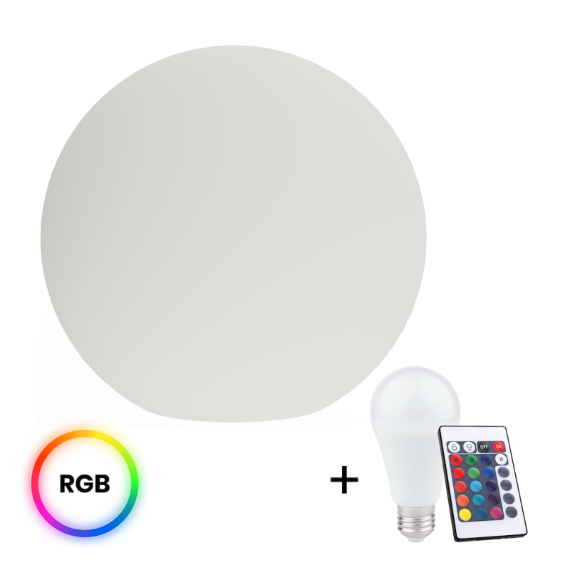 Lampadar Globo ø 600 +Bec RGB A60 10W + Telecomanda