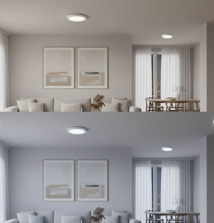 Alternative view of Plafoniera LED Melo, 36W, RGBWY, Alb + telecomanda