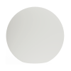 Light gray circular shape with a subtle gradient on a white background.