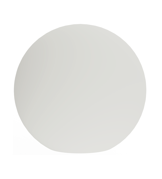 Light gray circular shape with a subtle gradient on a white background.