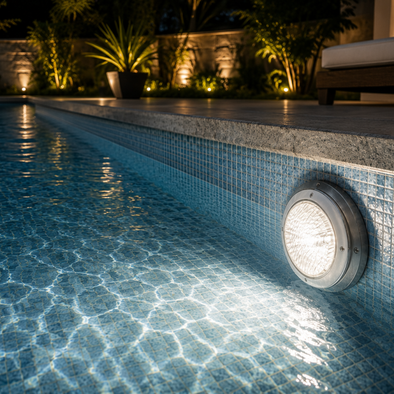 Alternative view of Proiector LED Piscină 18W 4000K IP68 | 12-24V AC/DC | Lumină Neutra | Montaj Aparent