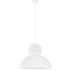 Suspensie Nova Luce Delina Alb E27 12W, D:50 H:240 cm,9586672