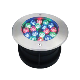 Spot LED Subacvatic RGB 18W IP68 cu Telecomandă | 12V | Încastrat | Oțel Inoxidabil