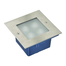 Spot LED de Pardoseală SMD 1W 4000K IP65 | Încastrat | Iluminat Exterior | Gri