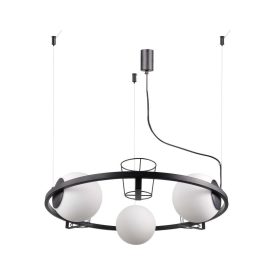Lustra Plant NATURE , 3xE27,alb, negru, D120x70cm