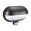 Outdoor wall-mounted LED light with motion sensor for security lighting