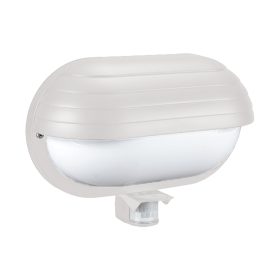 APLICA LED CAPPY CU SENZOR 140°  IP44 1XE27 Alb