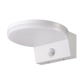APLICA LED PLATTY CU SENZOR 140°  IP65 15W Alb