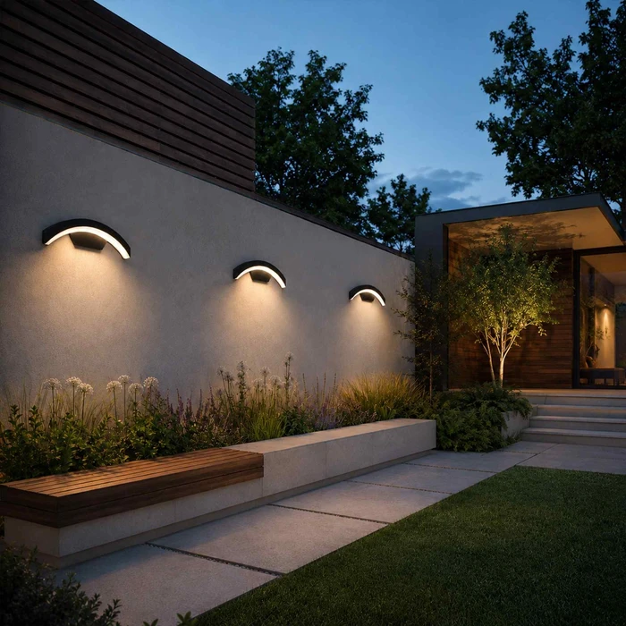 Alternative view of Aplica LED de exterior , 13,5W, 4000K, IP 54, Negru
