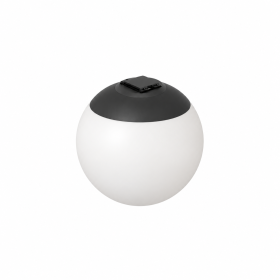 Pendul Sphere LED pentru curea textila, 9W, 48V, CCT, Gri inchis