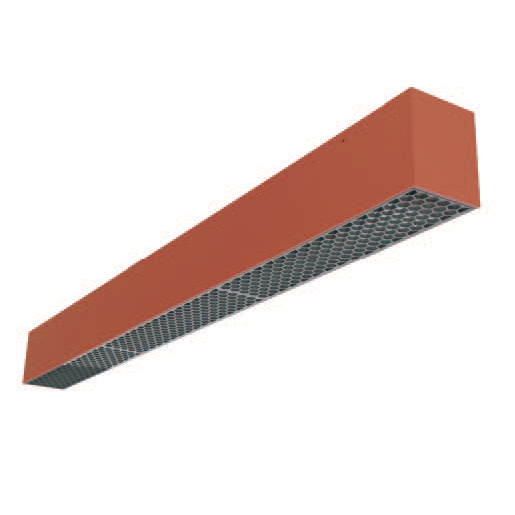 Proiector liniar pentru curea textila,Portocaliu,12W, 48V, CCT, Gri inchis, 483mm