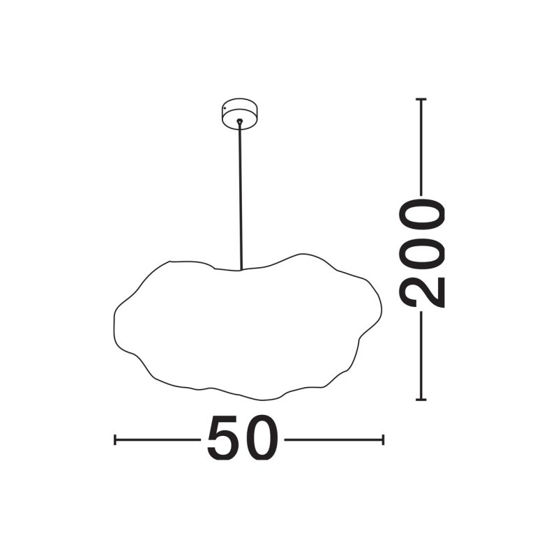 Lustră CLOUD – Nova Luce 50 cm - imagine 8
