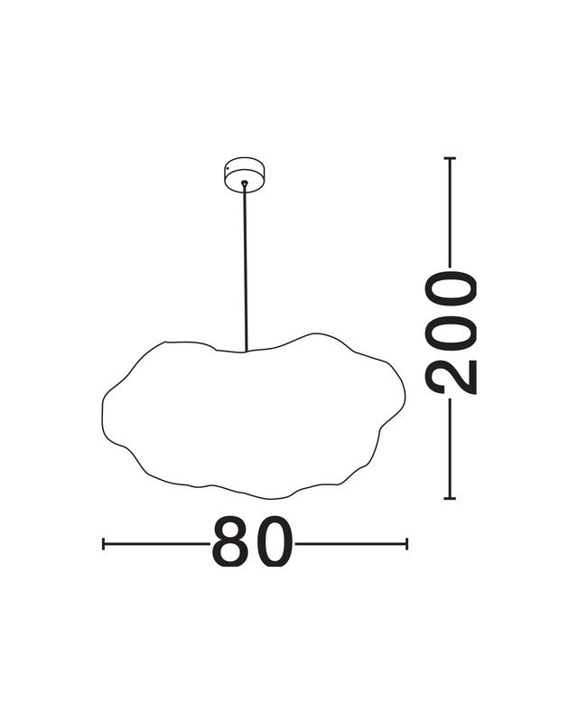 Lustră CLOUD – Nova Luce 80cm - imagine 8