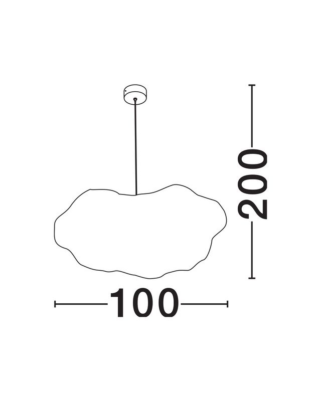 Lustră CLOUD – Nova Luce 100cm - imagine 9