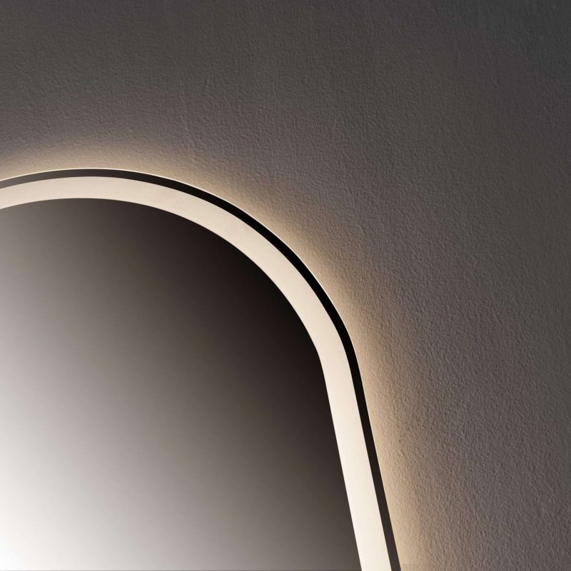 Oglindă LED Arcuita Premium 70×170 cm, 3 Tipuri de Lumină – Calda, Rece, Neutra - imagine 10