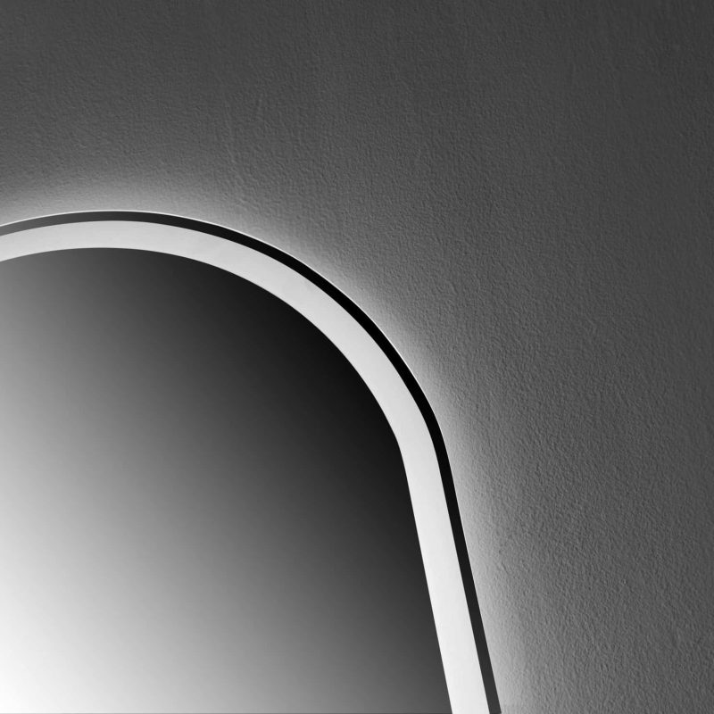Oglindă LED Arcuita Premium 70×170 cm, 3 Tipuri de Lumină – Calda, Rece, Neutra - imagine 11