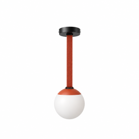 Pendul Sphere LED pentru curea textila, 9W, 48V, CCT, Portocaliu