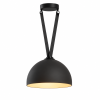 Pendul Semisphere LED pentru curea textila, 15W, 48V, CCT, Gri inchis