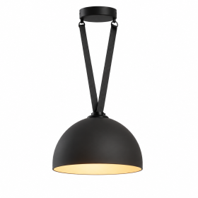 Pendul Semisphere LED pentru curea textila, 15W, 48V, CCT, Gri inchis